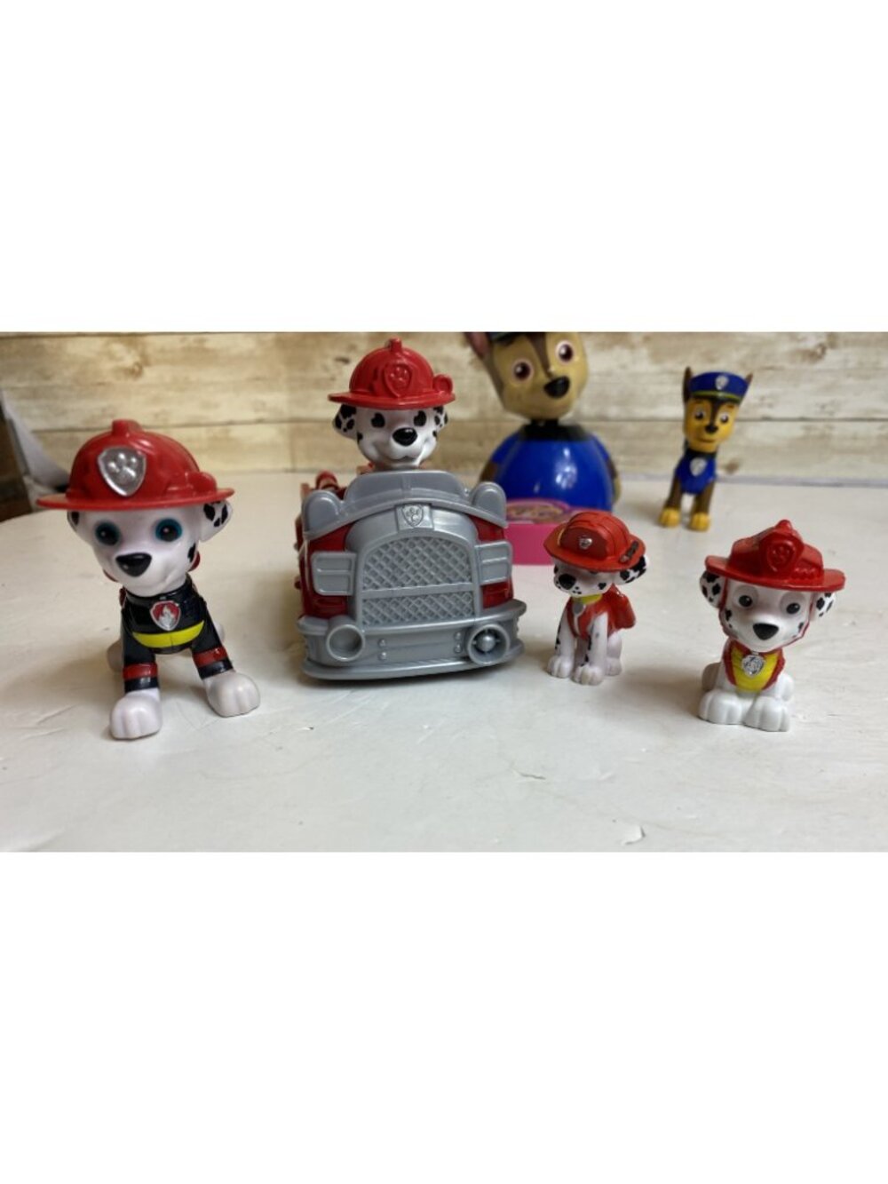 Mixed Lot 28 Pieces Paw Patrol Figures Vehicles Finger Puppets &c